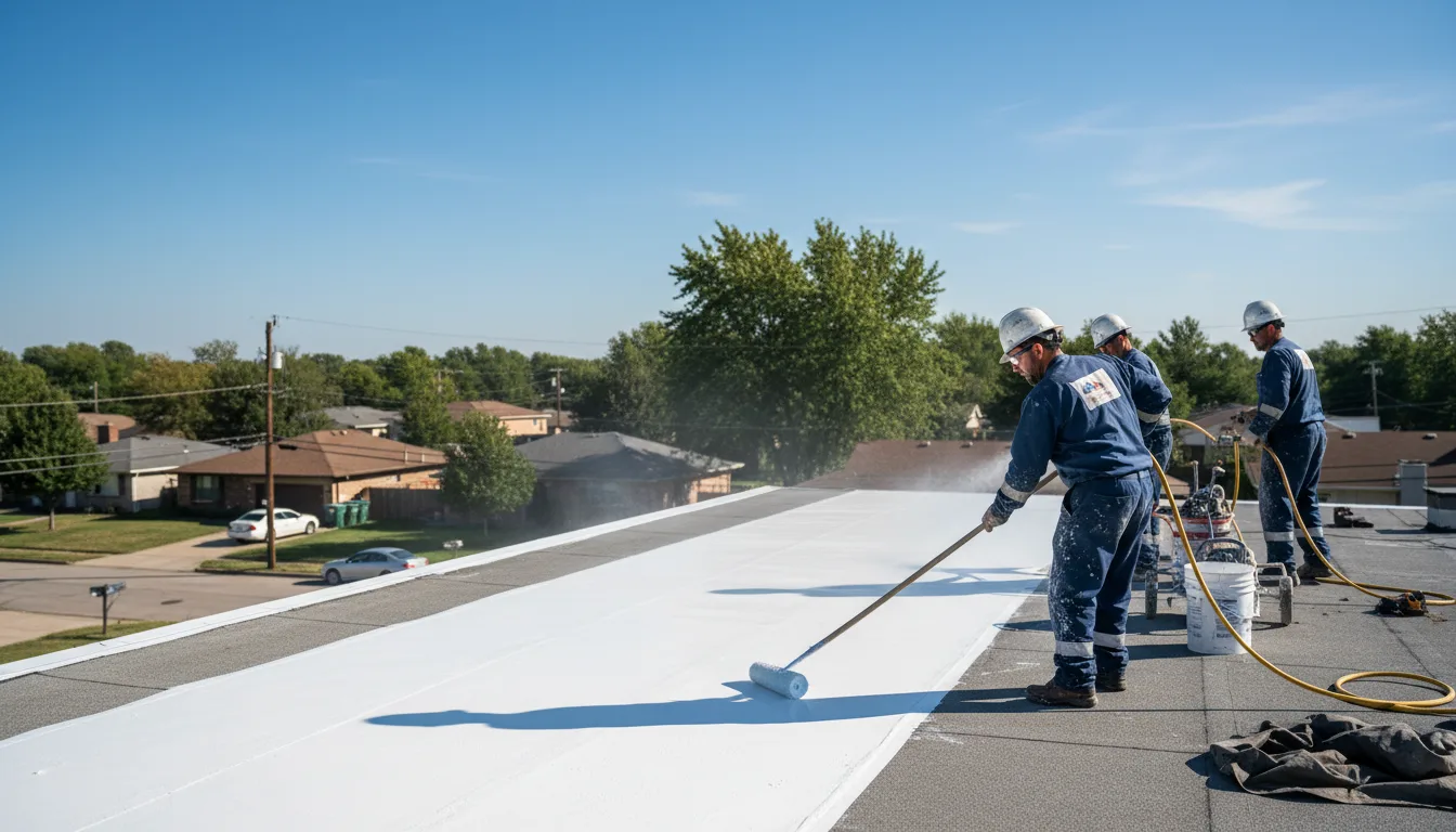Commercial roof coating in Ridge, NY near me